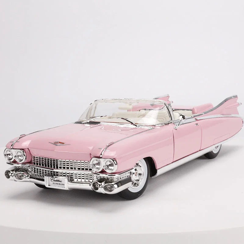 Cadillac Eldorado 1959 Model Car in 1:18 Scale | Intricate Details and Functional Doors for Collectors Pink