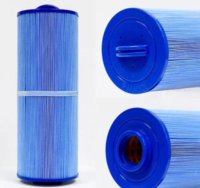 Cal Spa Filter 1 1/2 Inch Fem SAE FIL50-5D13H15FCT-3 Blue