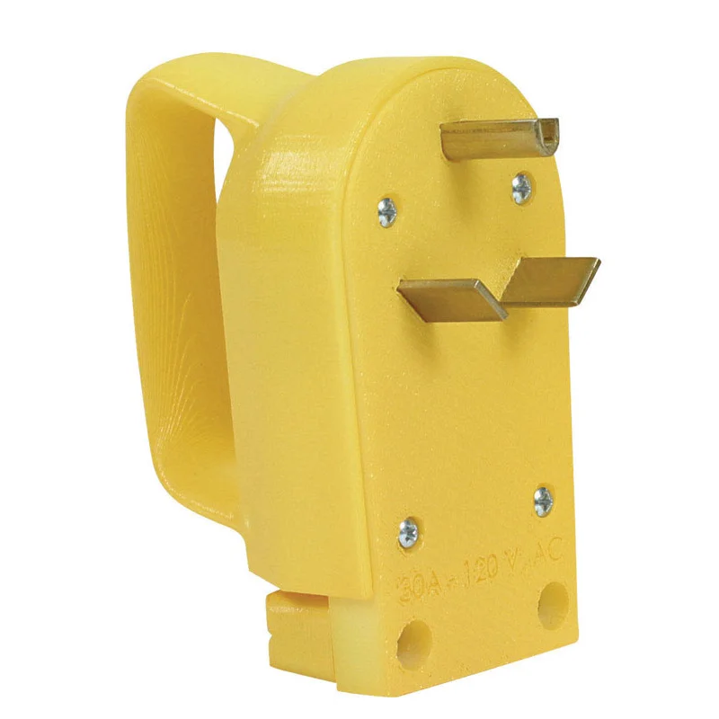 Camco Power Grip 2.9 in. 30 amps Replacement Male Plug 1 pk