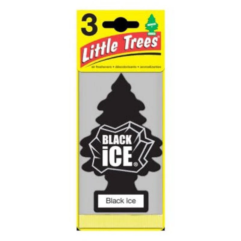 Car Freshner Corp U3S-32055 Black Ice Air Freshener 3 Pack
