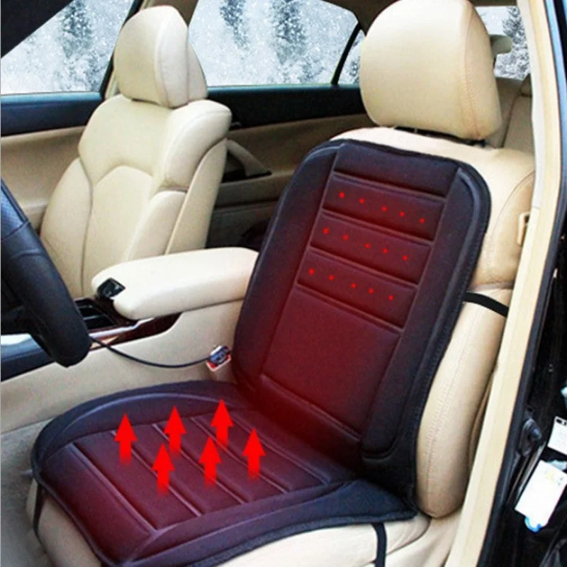 Car Heating Cushion with Temperature Control | Instant Warmth for Comfortable Driving and Camping black