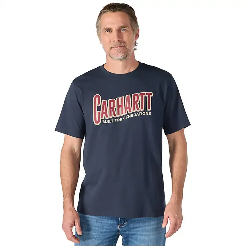 Carhartt Irvine Relaxed Generations T-Shirt (Navy) Size XL