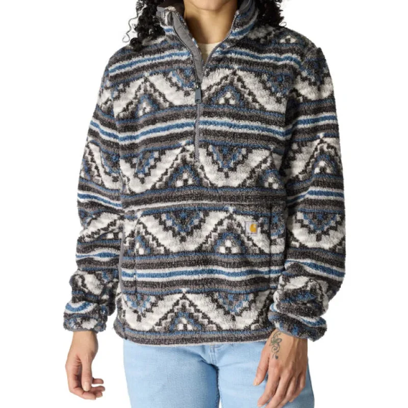 Carhartt Women's Loose Fit Fleece Pullover - 3 Warmest Rating (Yellow Mountain Print Shadow) Size XXL