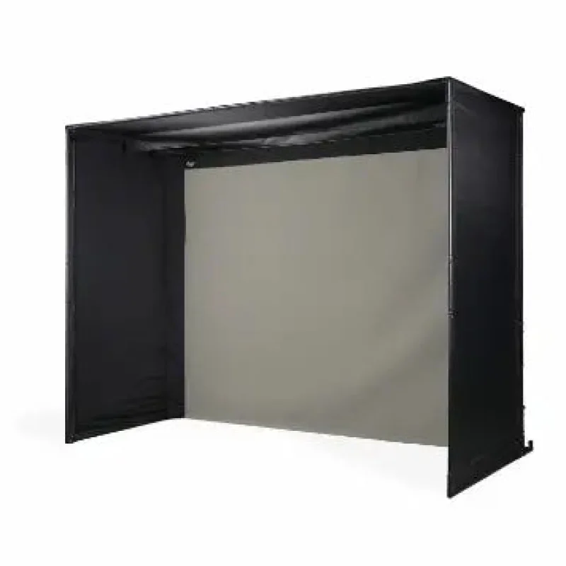 Carl's Place PRO Golf Simulator Enclosure Kit with High-Contrast Gray Impact Screen 10'H15.5'W5'D | Model: pgec2-gp-10x15-5x5