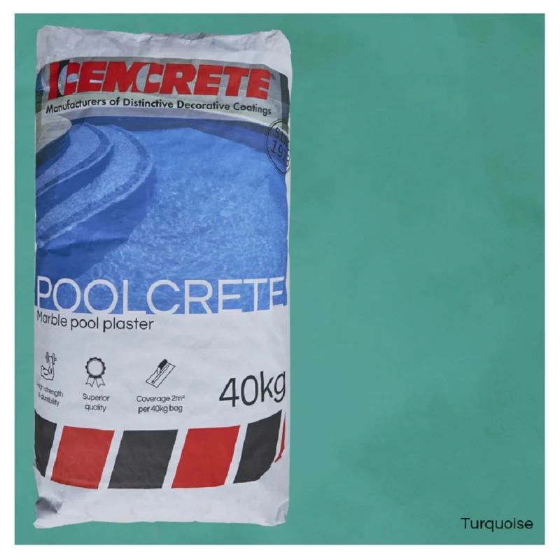 Cemcrete Pool Plaster Turquoise 40kg