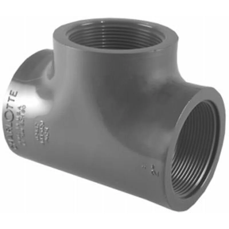 Charlotte Pipe Pvc 08402 1400HA SCH80 Tee 1 Inch Fpt