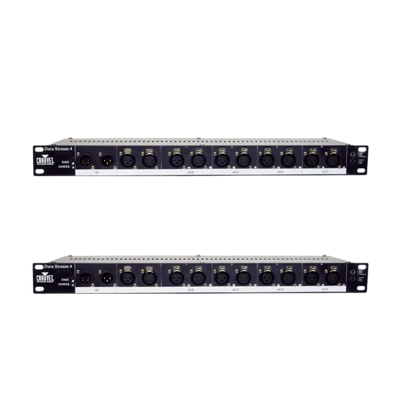 Chauvet DJ DATA STREAM 4 DMX 512 4 Outputs Universal Optical Splitter (2 Pack)