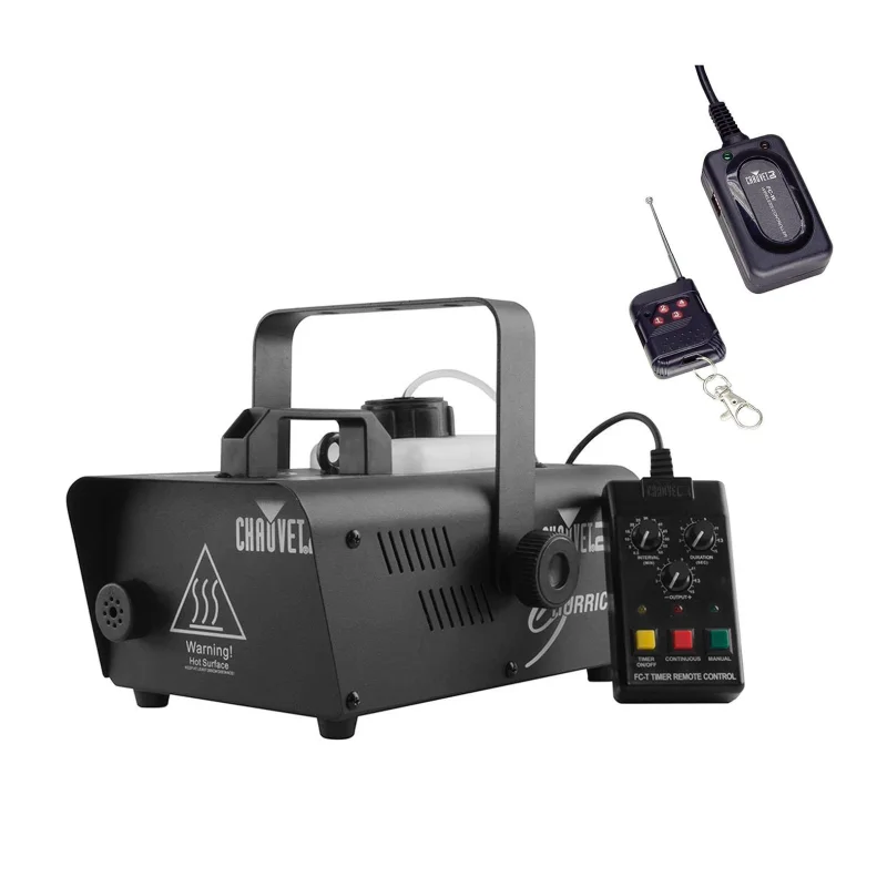 Chauvet DJ Hurricane 1200 Pro 1 Liter Fog Smoke Machine w/ FC-W Wireless Remote