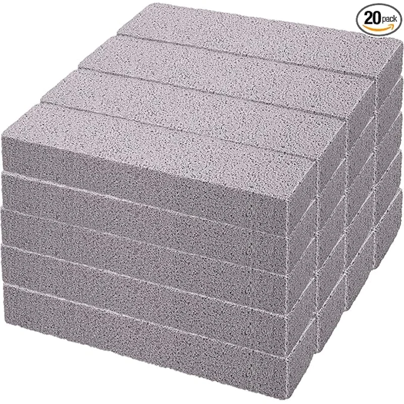 Chinco 20 Packs Pumice Stone for Cleaning, Scouring Pad Removing Stain Grime Without Leaving Scratches for Kitchen Oven Stove Home Bathroom Toilet Pool House Cleaning Supplies