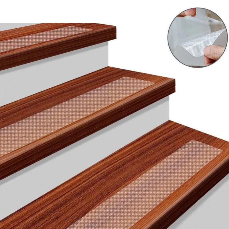 Clear Non-Slip Stair Treads | Anti-Slip Strips for Enhanced Safety | Ideal for Homes with Children and Seniors