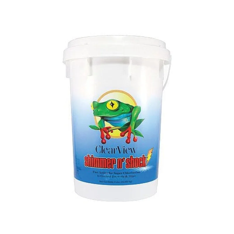 ClearView CVDB005 Shimmer-N Shock DiChlor Granular Chlorine - Pool Shock Treatment | 5 lbs