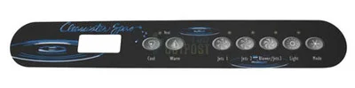 Clearwater Spa Control Panel Overlay WO1764