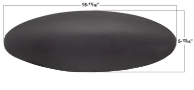 CMP Oval 15 3/4Pillow Graphite 25702-307