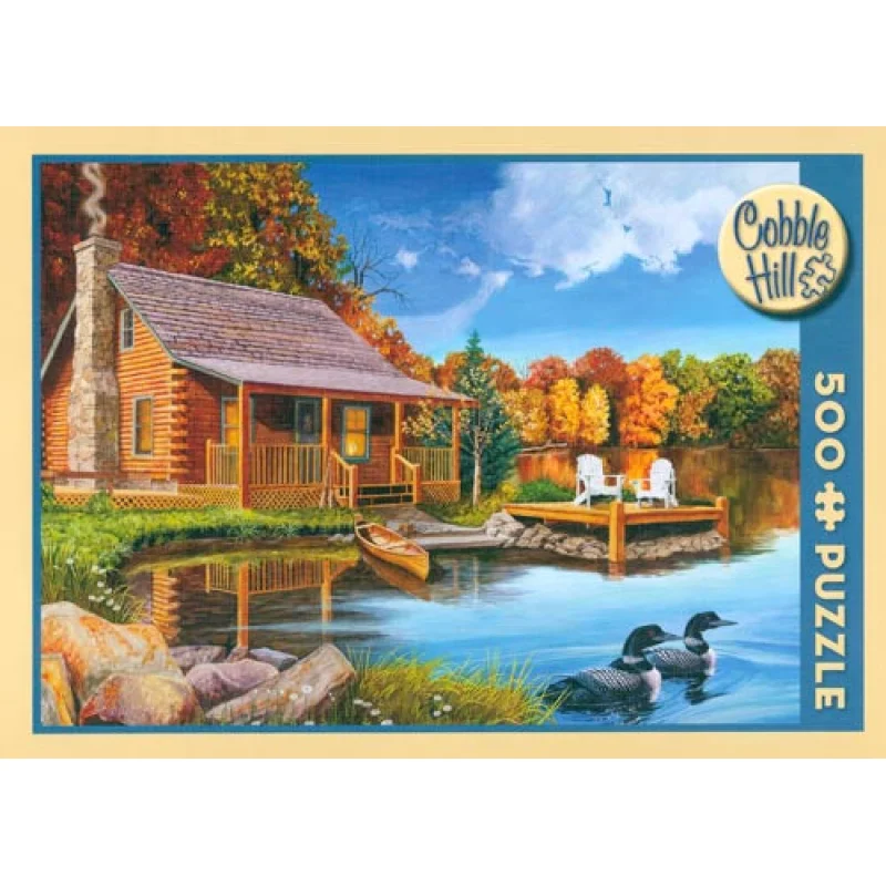 Cobble Hill Loon Lake Scenery Jigsaw Puzzle - 500 pc