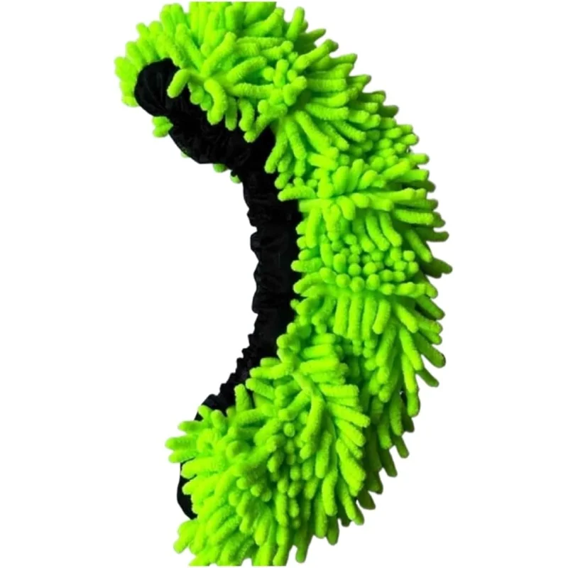Compatible for Universal Elastic Band pe Flat Mop Head Replacement Household Cleaning Tool Dust Sponge(Green)