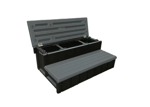 Confer 36″ Deluxe Spa Storage Step, Deep Gray| LASS36SC-LBG