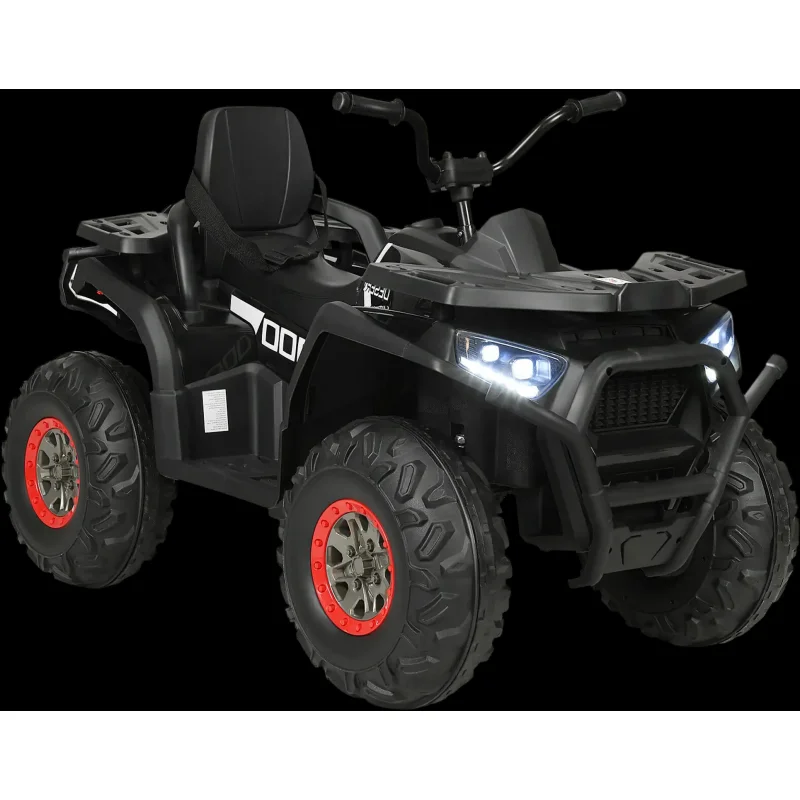 Costway 12V Kids Electric 4-Wheeler ATV Ride On Toy w/ 2 Speeds LED Lights 78042563 New Black