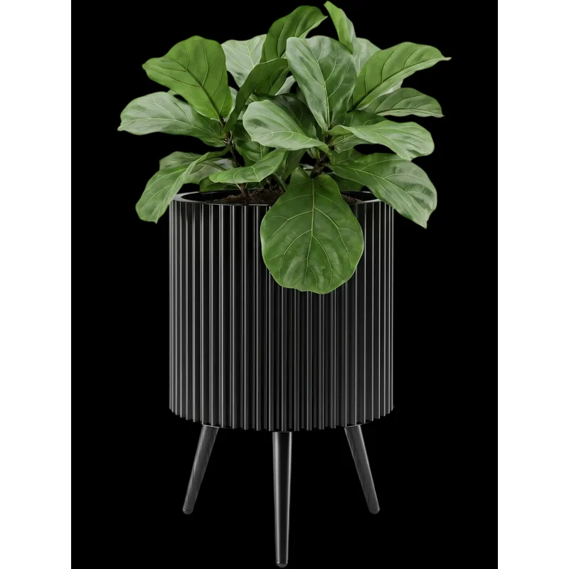 Costway 14/16.5/20" Metal Plant Pot Stand Fluted Tapered Legs 19254817 New