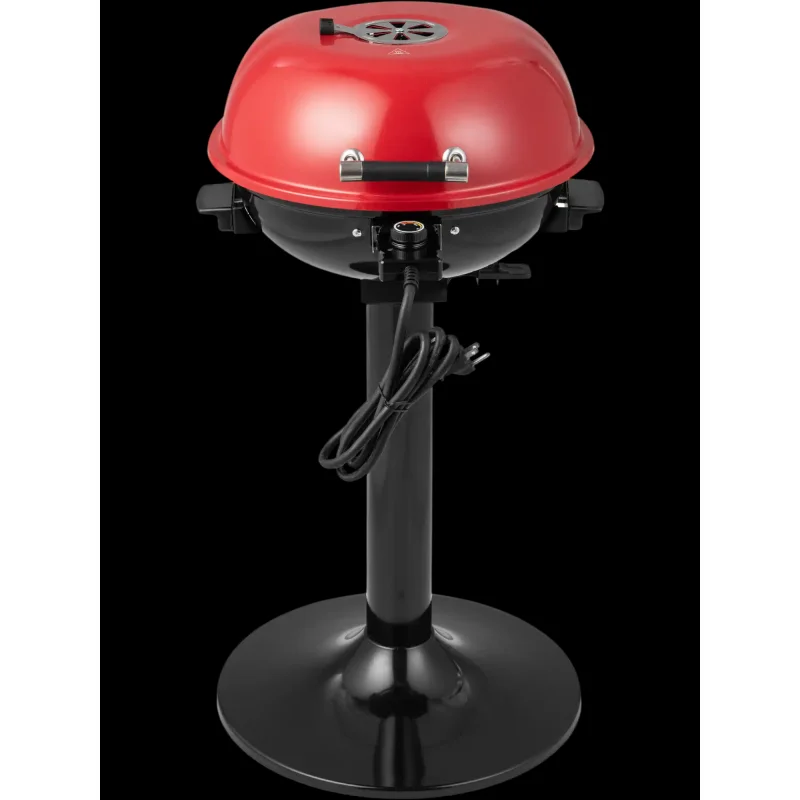 Costway 1600W Portable Electric BBQ Grill Removable Non-Stick Warming Rack 12986457 New Red