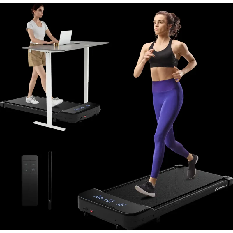 Costway 2.5HP Under Desk Treadmill Walking Pad Remote Control 39146827 New Black