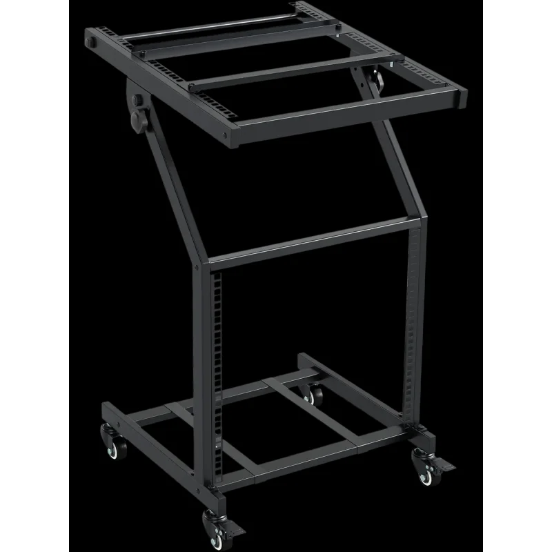 Costway 2-Tier 9U Audio Rack Mount Adjustable Crossbars 16762627 New