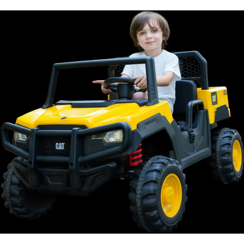 Costway 24V Licensed Caterpillar 2-Seater Ride-On Dump Truck Yellow 11873502 New