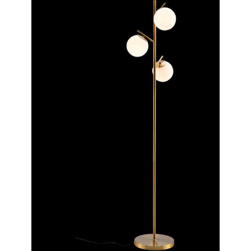 Costway 3-Globe Floor Lamp Foot Switch Bulb Bases 91563874 New