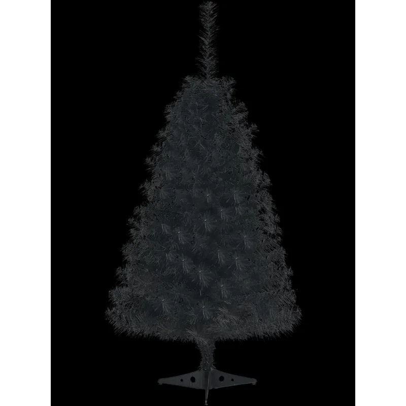 Costway 36" Unlit Artificial Christmas Mini Tree with Plastic Stand 63087154 New Black