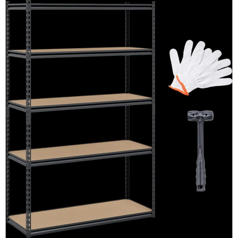 Costway 5-Tier Garage Shelving Unit Warehouse Basement Storage Rack 35559039 New