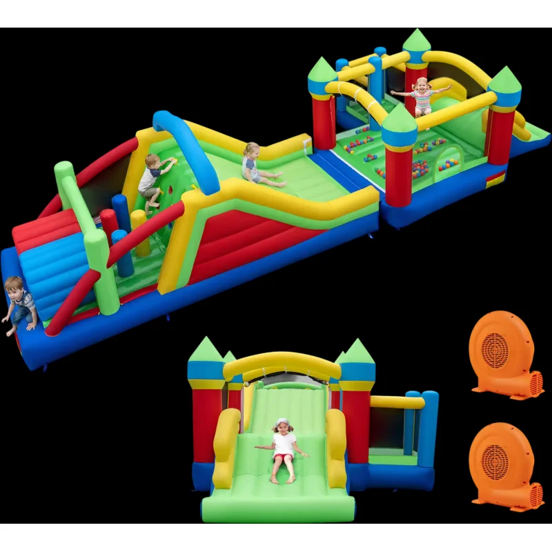 Costway Inflatable Bounce House Jumping Bouncer w/ 750W Blower 98089711 New