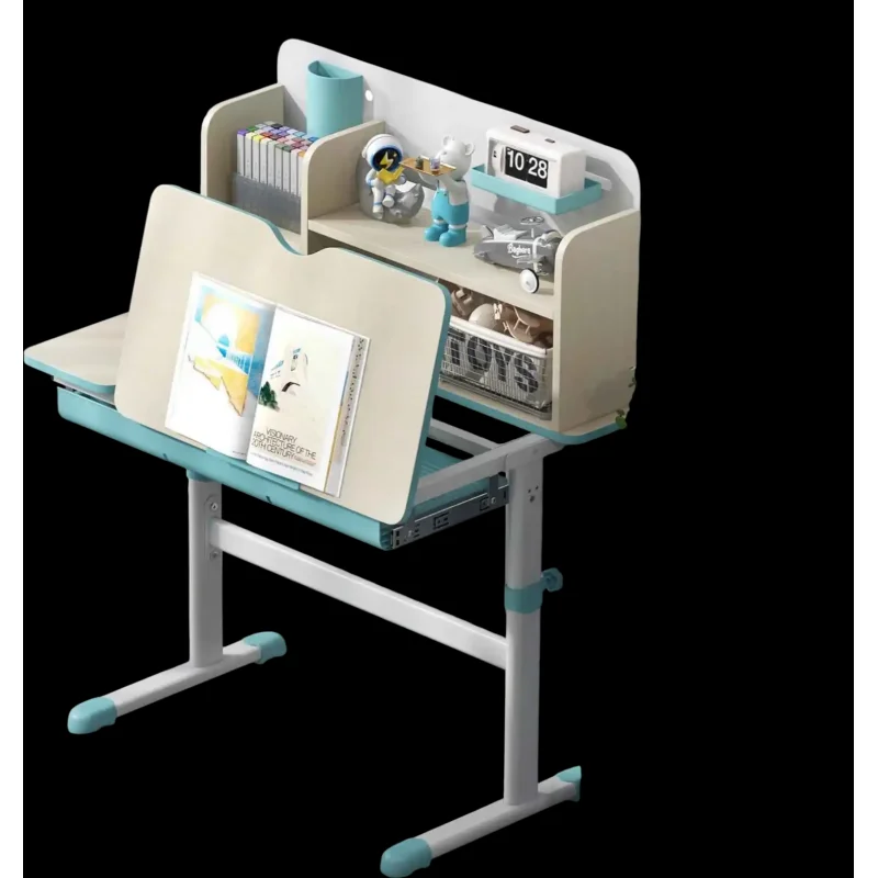 Costway Kids Study Desk & Wooden Cabinet Room Bundle 82908889 New