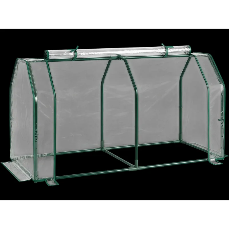 Costway Portable Mini Greenhouse PE Cover Zippered Roll-Up Door 10586954 New Transparent