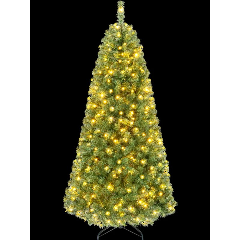 Costway Pre-Lit Green Artificial Christmas Tree Full Branch Tips 43492156 New