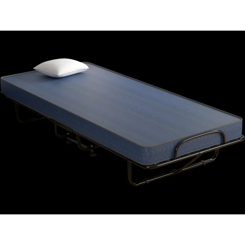 Costway Rollaway Guest Bed w/ Memory Foam Mattress Navy 93421576 New Navy