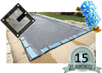 PoolTux 25'x50' Solid, Rectangle Winter Cover, 15 Yr. King Warranty
