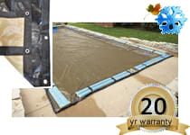 PoolTux 18'x36' Solid, Rectangle Winter Cover, 20 Yr. Emperor Warranty