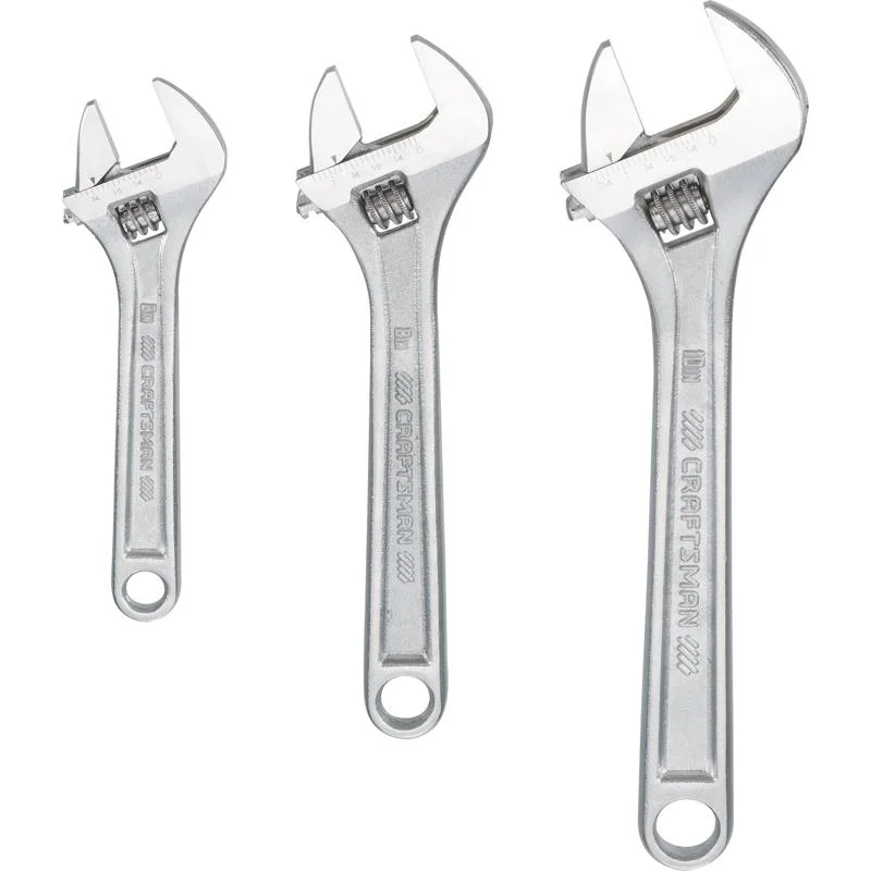 CRAFTSMAN Adjustable Wrench Set 3 pc