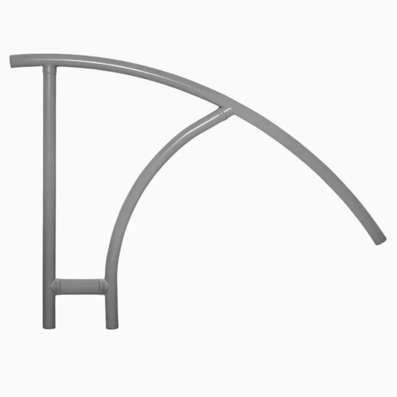 Cross-Braced Triton Series Return-to-Deck Hand Rail 44Graphite Gray | CBTRTD-144-GG
