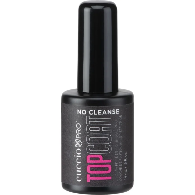 Cuccio Pro - No Cleanse Top Coat / 0.5 fl. oz. - 14 mL.