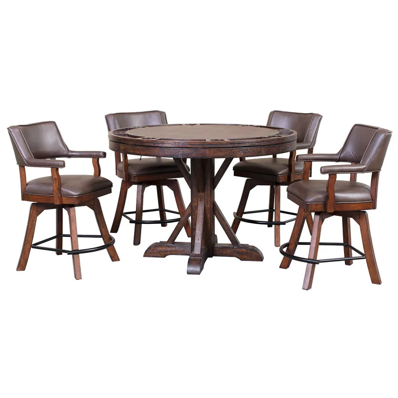 Cumberland 5 Piece Flip Top Game Table Set