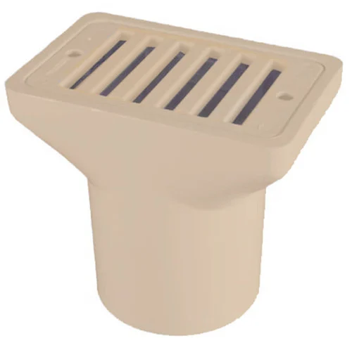 Custom Molded Products CMP 25533-009-000 Gutter/Deck Drain; 2 Inch x 4 Inch; Tan | 25533-009-000