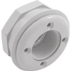 Custom Molded Products Wall Fitting, CMP, 3″hs, 1-1/2″mpt, 3-1/2″fd, w/Nut, White | 25522-000-000