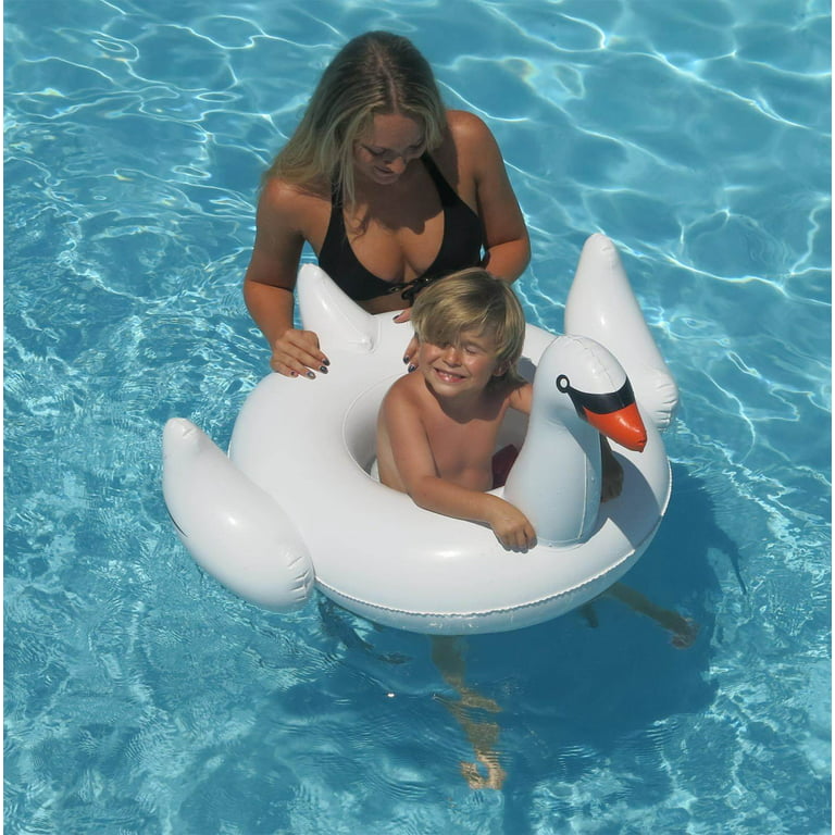 Swan Baby Seat Inflatable Pool Float