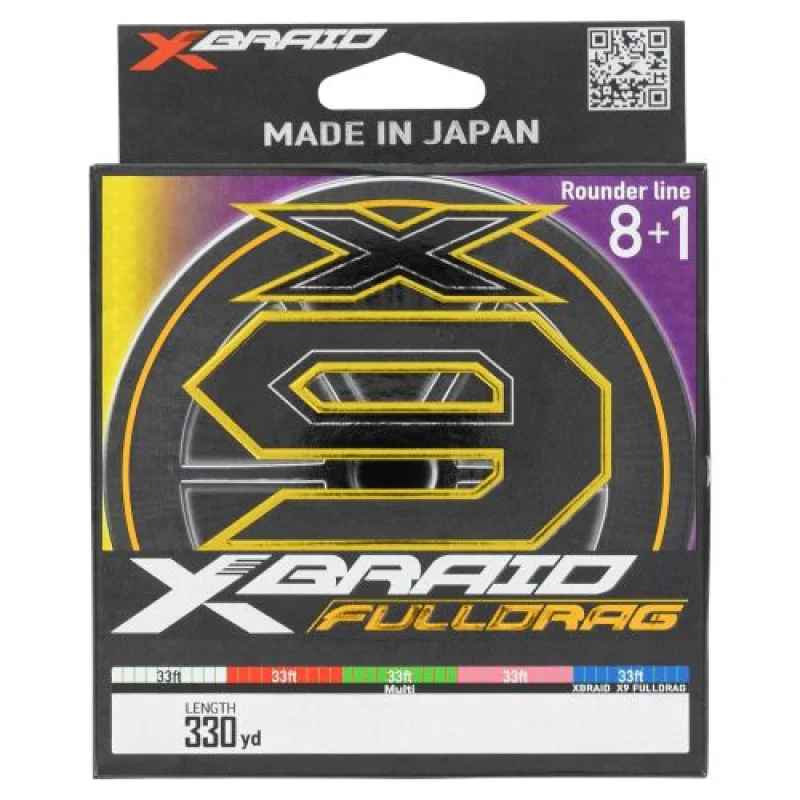 Daiwa Xbraid X9 Fulldrag Braided Line 20# Test, 330 Yar