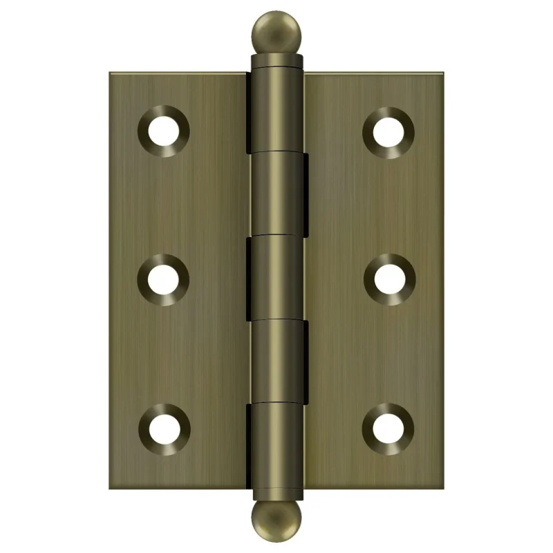 Deltana CH2520U5 Ball Tip Hinge 2.5x2 in Antique Brass