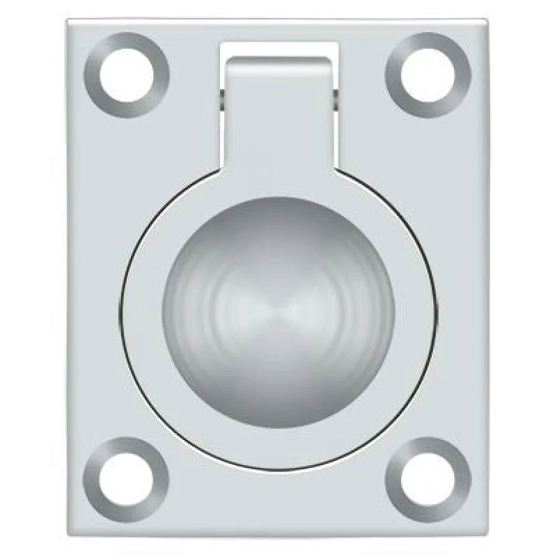 Deltana FRP175U26 Flush Ring Pull Bright Chrome