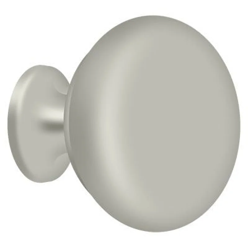 Deltana KRH114U15 Round Hollow Door Knob Satin Nickel