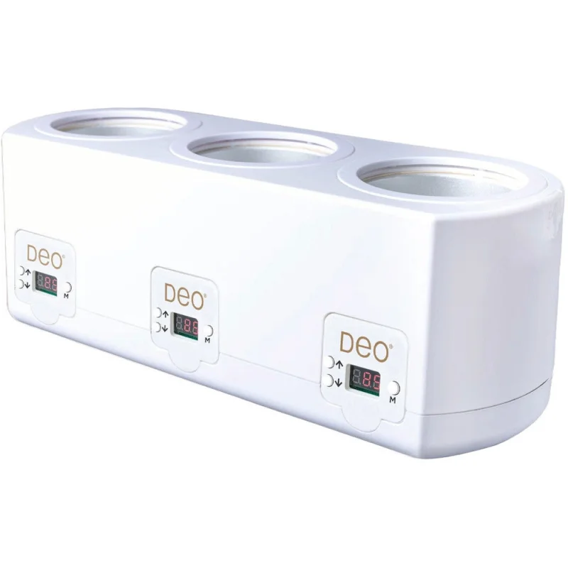 Deo Professional Digital Triple Wax Warmer (2 x 14 oz. + 1 x 28 oz.)