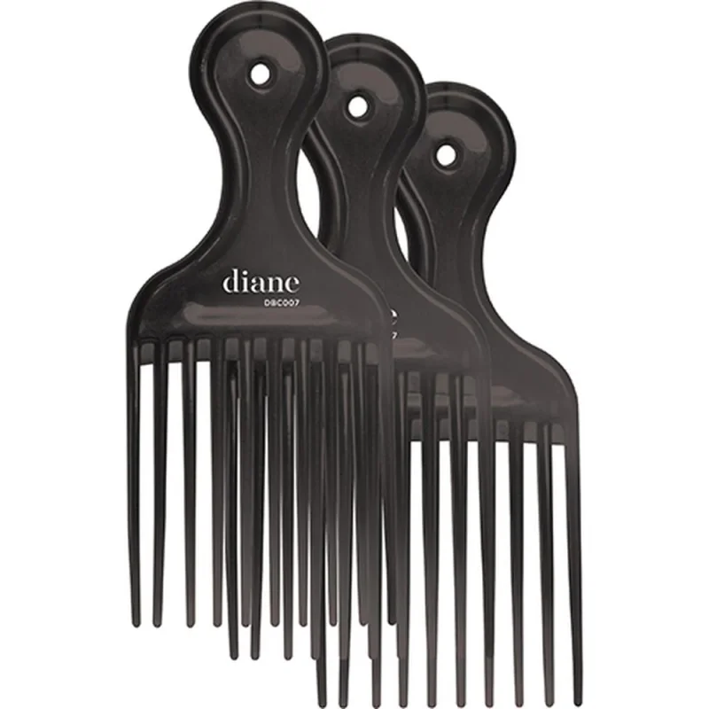 Diane Plastic Lift Comb 8.75" / 3 Pack