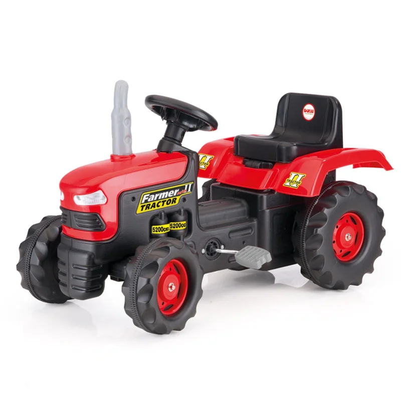 DOLU Pedal Tractor Ride On Toy, Durable Outdoor Car for Kids Ages 3 and Up, Red